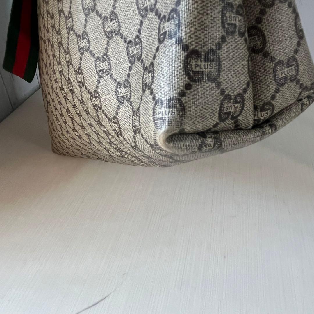 オールドグッチ トートバッグ シェリーライン GGプラス 大容量