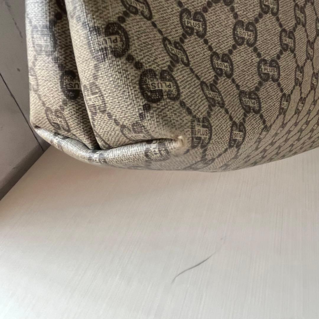 オールドグッチ トートバッグ シェリーライン GGプラス 大容量