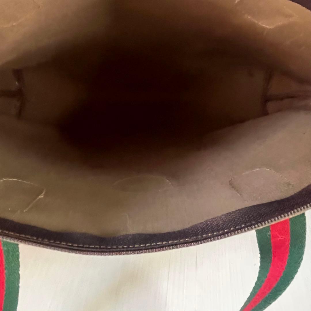 オールドグッチ トートバッグ シェリーライン GGプラス 大容量