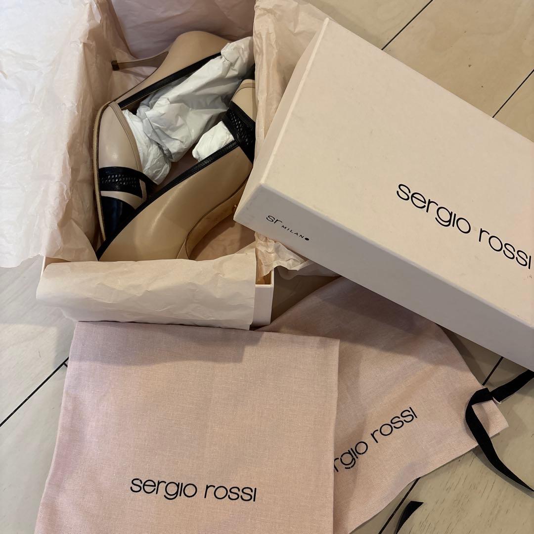 新品❤️セルジオロッシ クロス パンプス 35.5(約22.5)