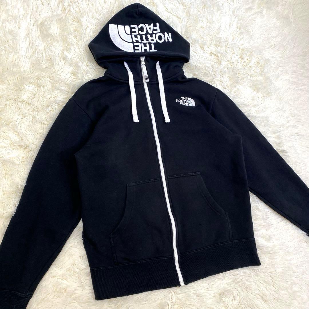 ✨良品✨ノースフェイス パーカー M ブラック リアビューフルジップフーディ