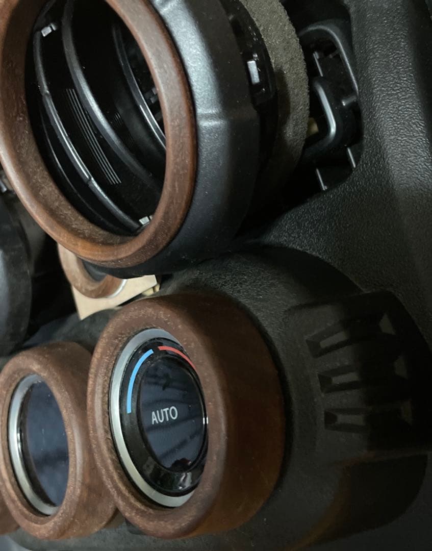 Kitken様用JB64ウォルナット製エアコン、スタート、サイドルーバーのリング