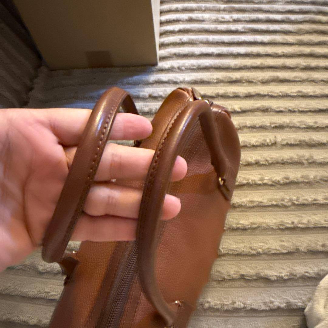 バーバリー 裏地ノバチェック ホースロゴ 自立 ハンドバッグ ミニボストンバッグ