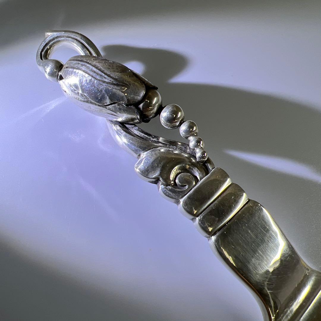 ジョージジェンセン　激レアブロッサムsterling925特大サービングフォーク