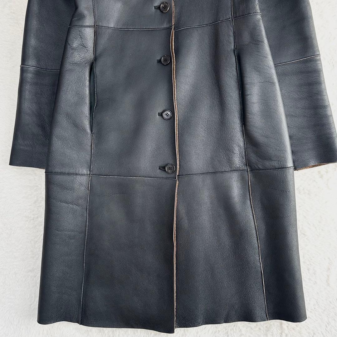 BALLY バリー ラムレザーコート リバーシブル レザー ジャケット 38