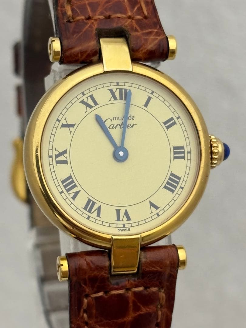 【美品】カルティエ マストヴァンドーム SM クォーツ【590004】【稼働品】