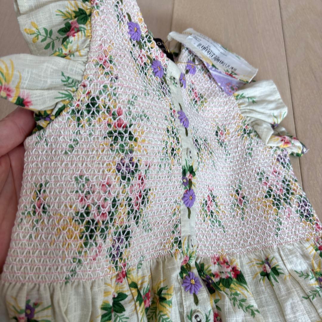 値下げ　新品未使用　Bonjour diary ノースリーブワンピース 4Y