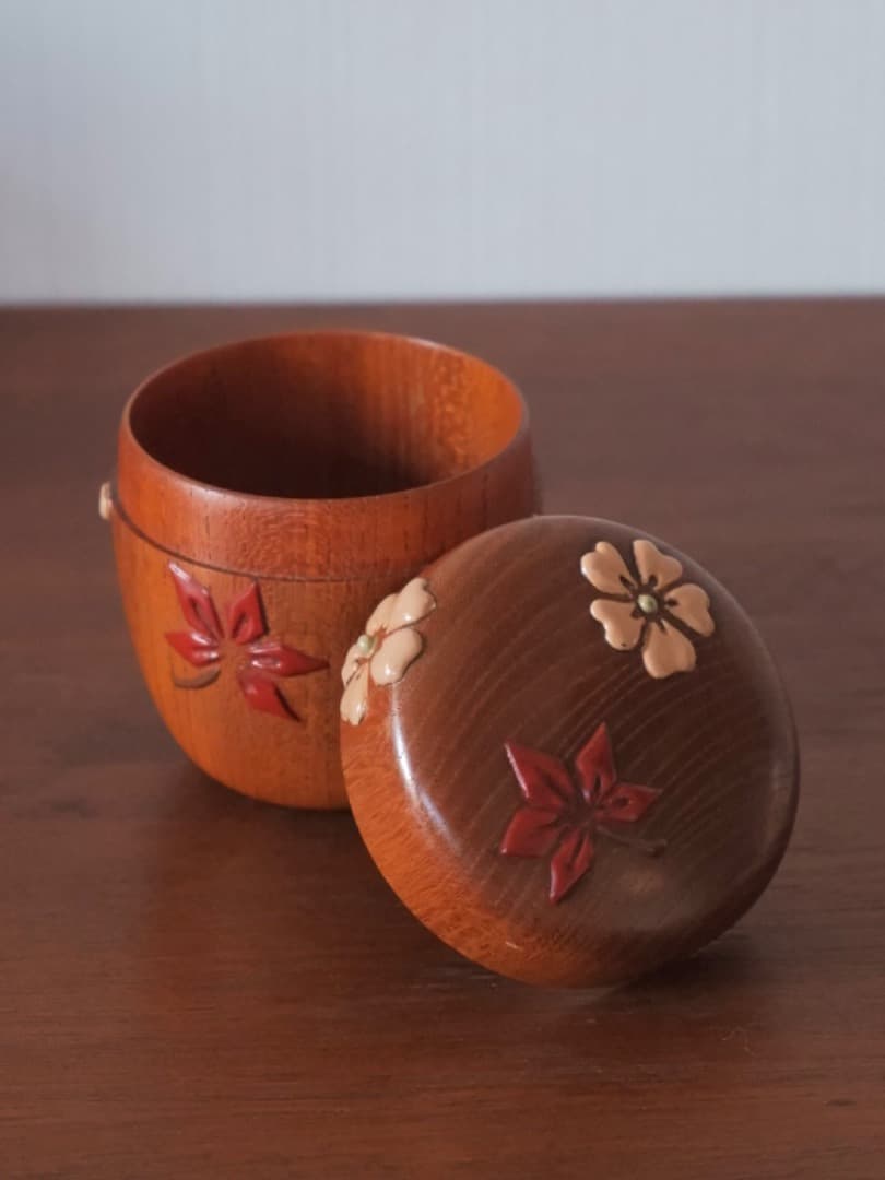 佐伯光宣　茂利漆　棗　漆工芸　茶入れ　茶道具　茶器　箱付　Q2224