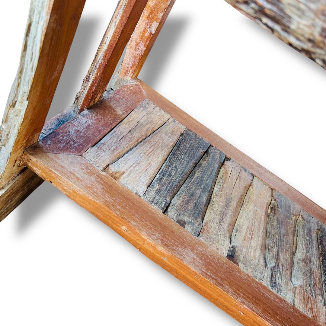 【送料無料】高級 木製 ヴィンテージ テーブル コテージ アジアン風 屋外 庭