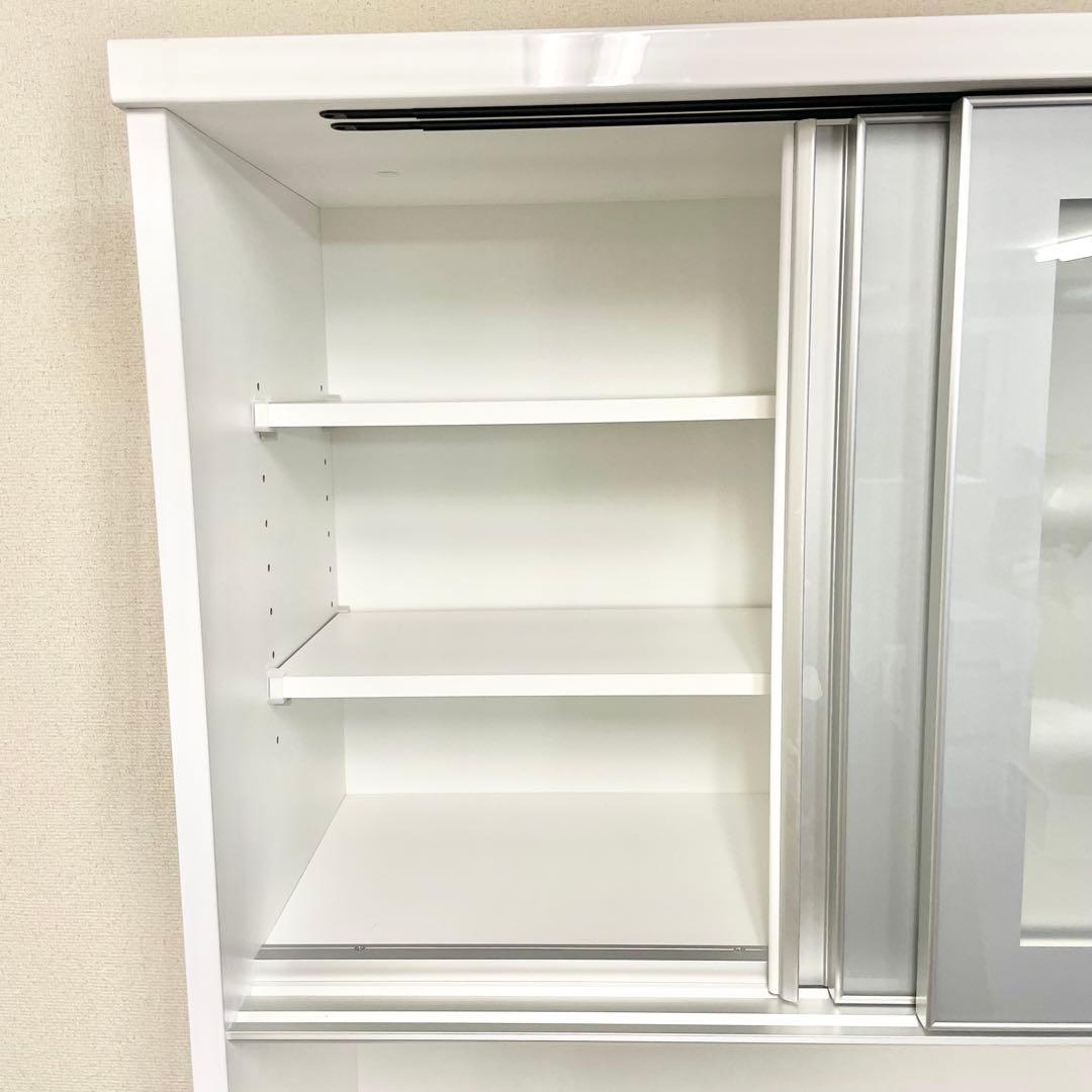 【直接引取り限定】キッチンボード (レジューム 90AG-S WH/90QH-R