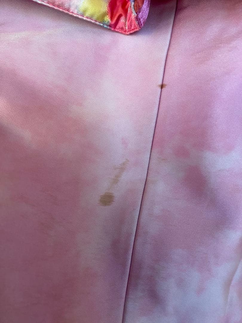 レディースM　90年代初期　スキーウェア　花柄　ピンク　上下　下のみジャパーナ