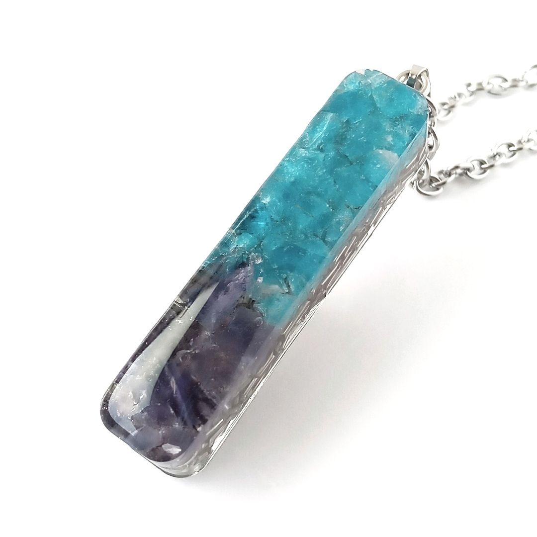 オルゴナイト｜心を落ち着かせる・目標達成など｜ブルーアパタイト×アイオライト