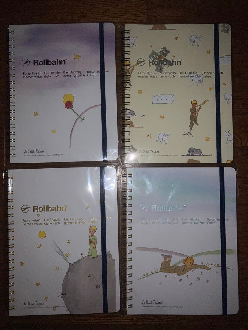 ま*も様 Rollbahn ポケット付メモ Lサイズ 星の王子さま4冊セット