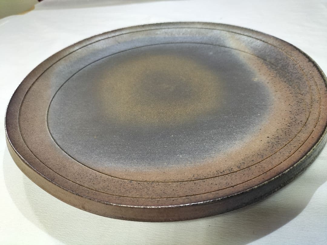 備前焼　大皿　人間国宝　藤原雄作