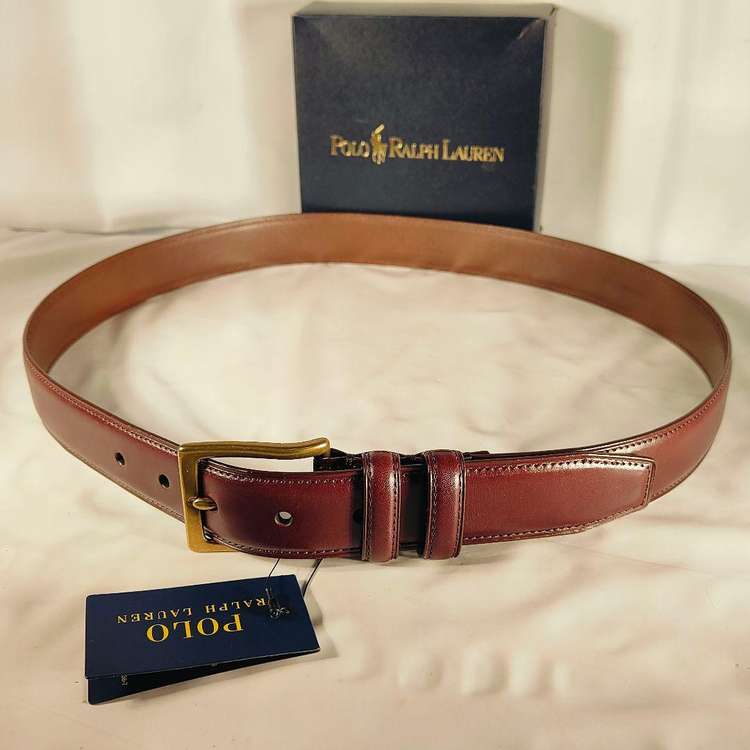 【新品 タグ付き】PRL RALPH LAUREN　高級カーフスキンドレスベルト