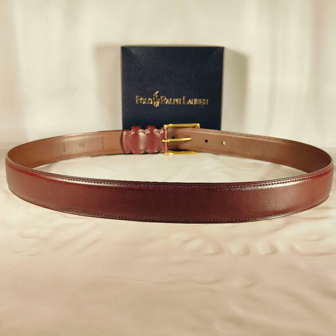 【新品 タグ付き】PRL RALPH LAUREN　高級カーフスキンドレスベルト