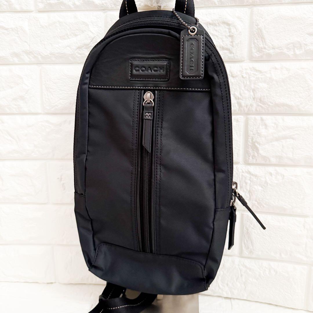 新品級COACHコーチヴァリック ダッフル バックパック／ボディバッグ ブラック