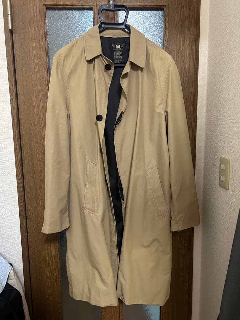 d*9様 RRL ダブルアールエル ステンカラーコート L(表記S)ベージュ