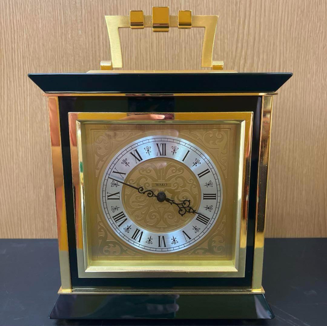 【希少】WAKO　和光　ワコー　置時計　クロック　動作確認済