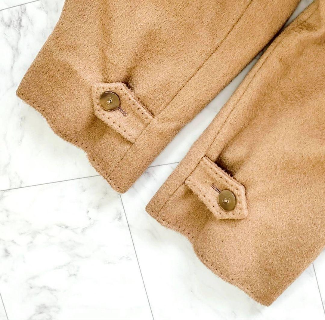 着丈121cm Max Mara キャメル100% ダブル リボン コート