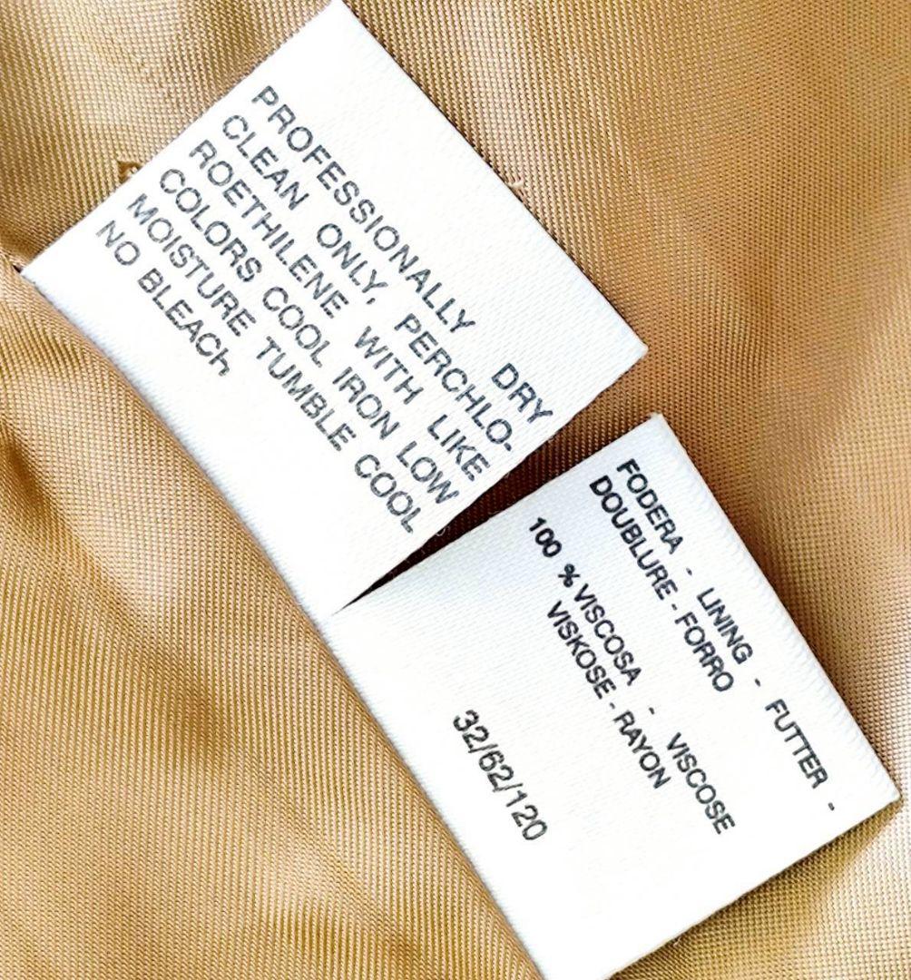 着丈121cm Max Mara キャメル100% ダブル リボン コート