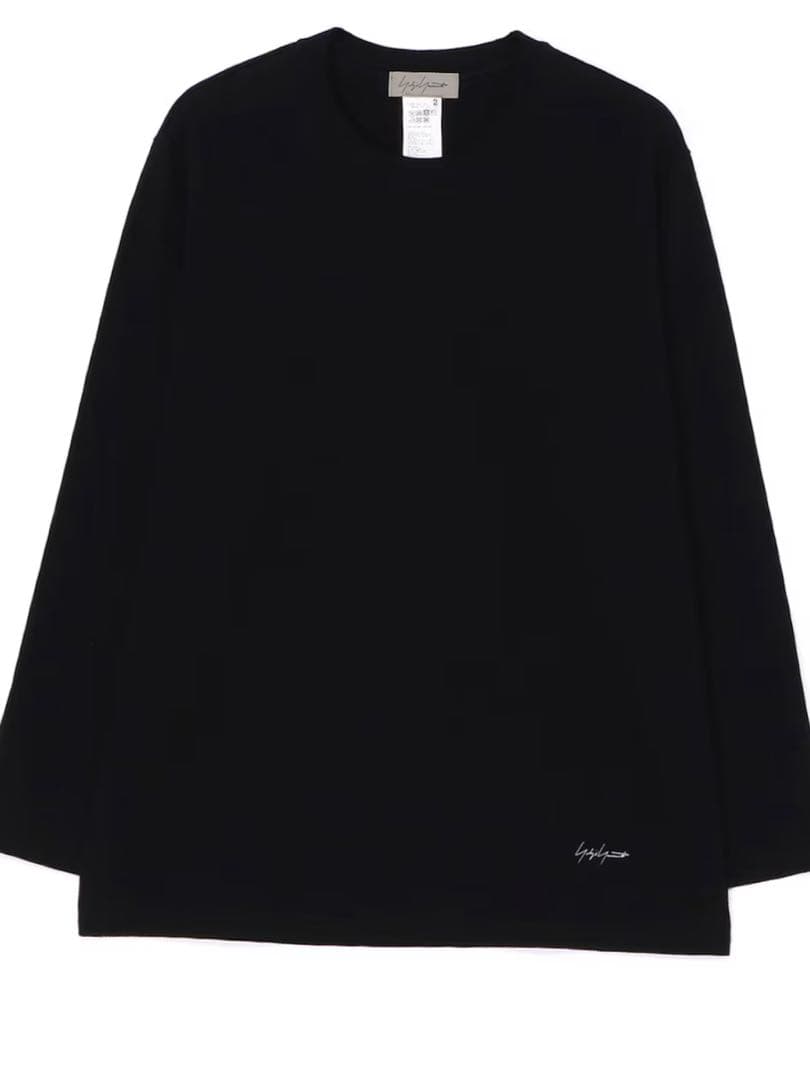 Yohji Yamamoto 長袖カットソー 刺繍ロゴ