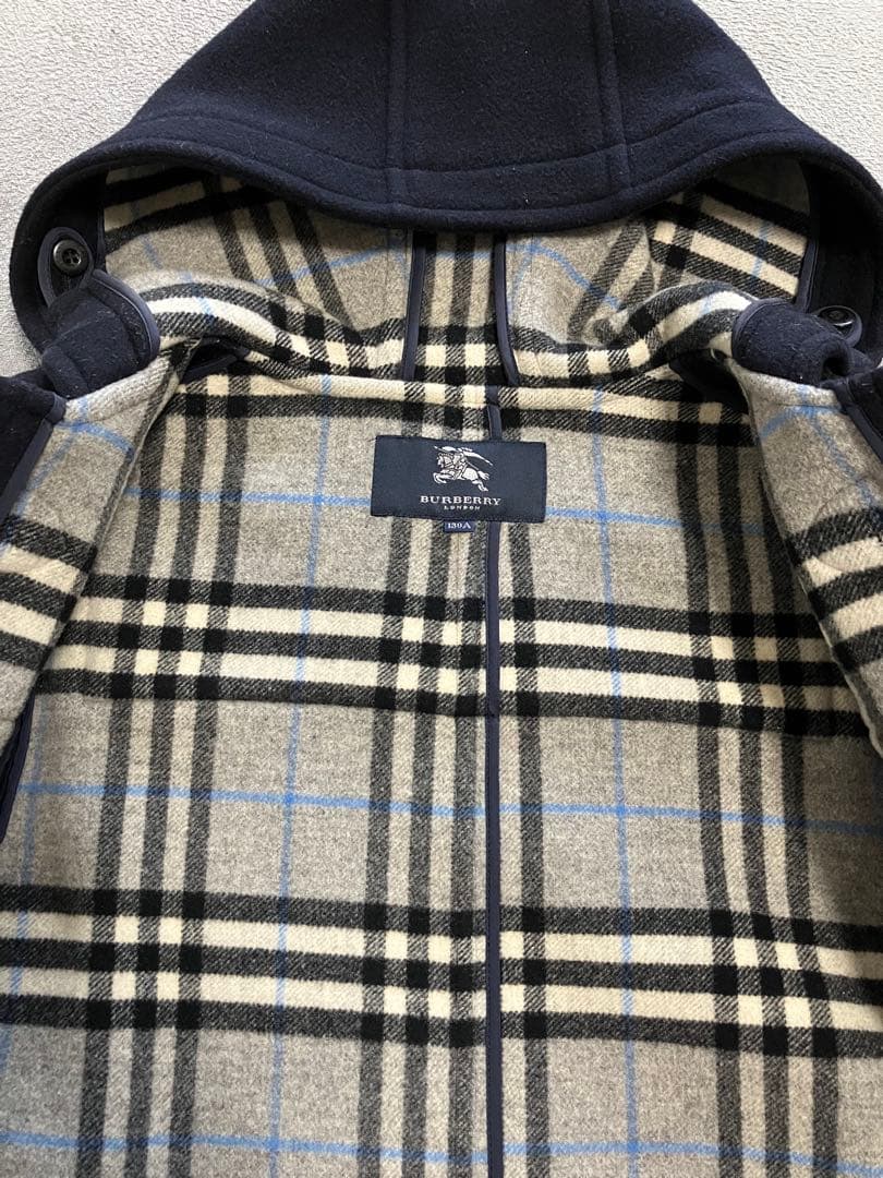 【バーバリー】BURBERRY ダッフルコート♡濃紺（130cm）