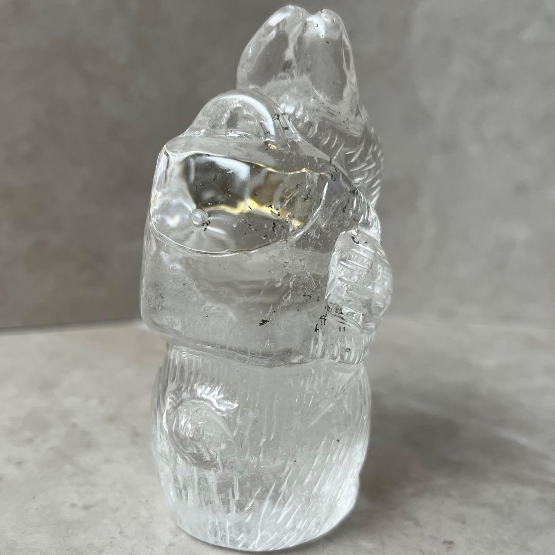 うさぎ　ガーデンクォーツ　手彫り　１点物　天然石