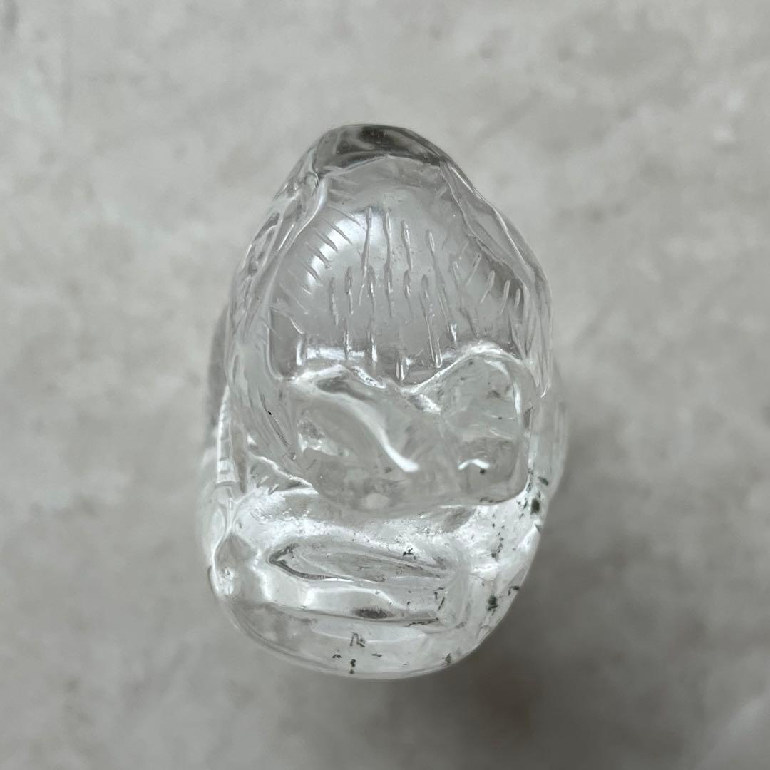 うさぎ　ガーデンクォーツ　手彫り　１点物　天然石