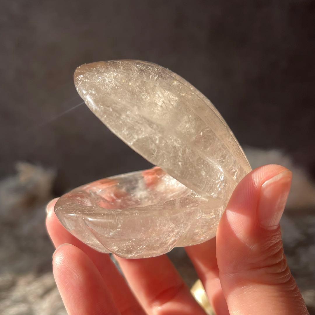 スモーキークォーツ シェル トレイ