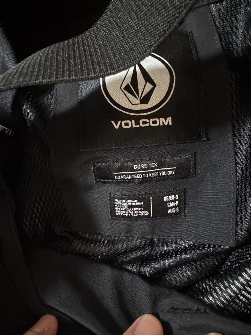 23-24 VOLCOM RAIN GORE-TEX BIB OVERALL 黒