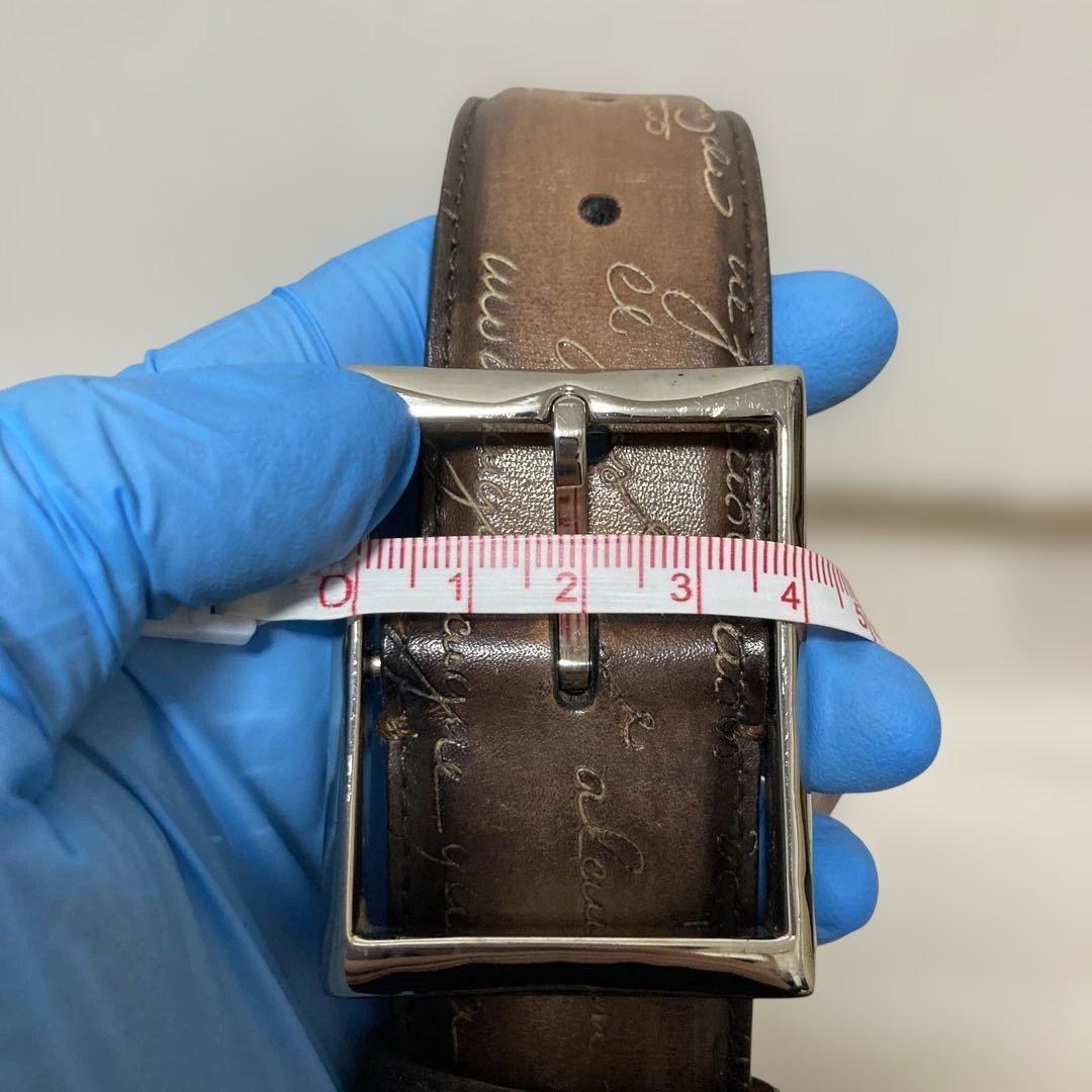 美品 Berluti ブラウンレザーベルト 保存袋付き 箱付き