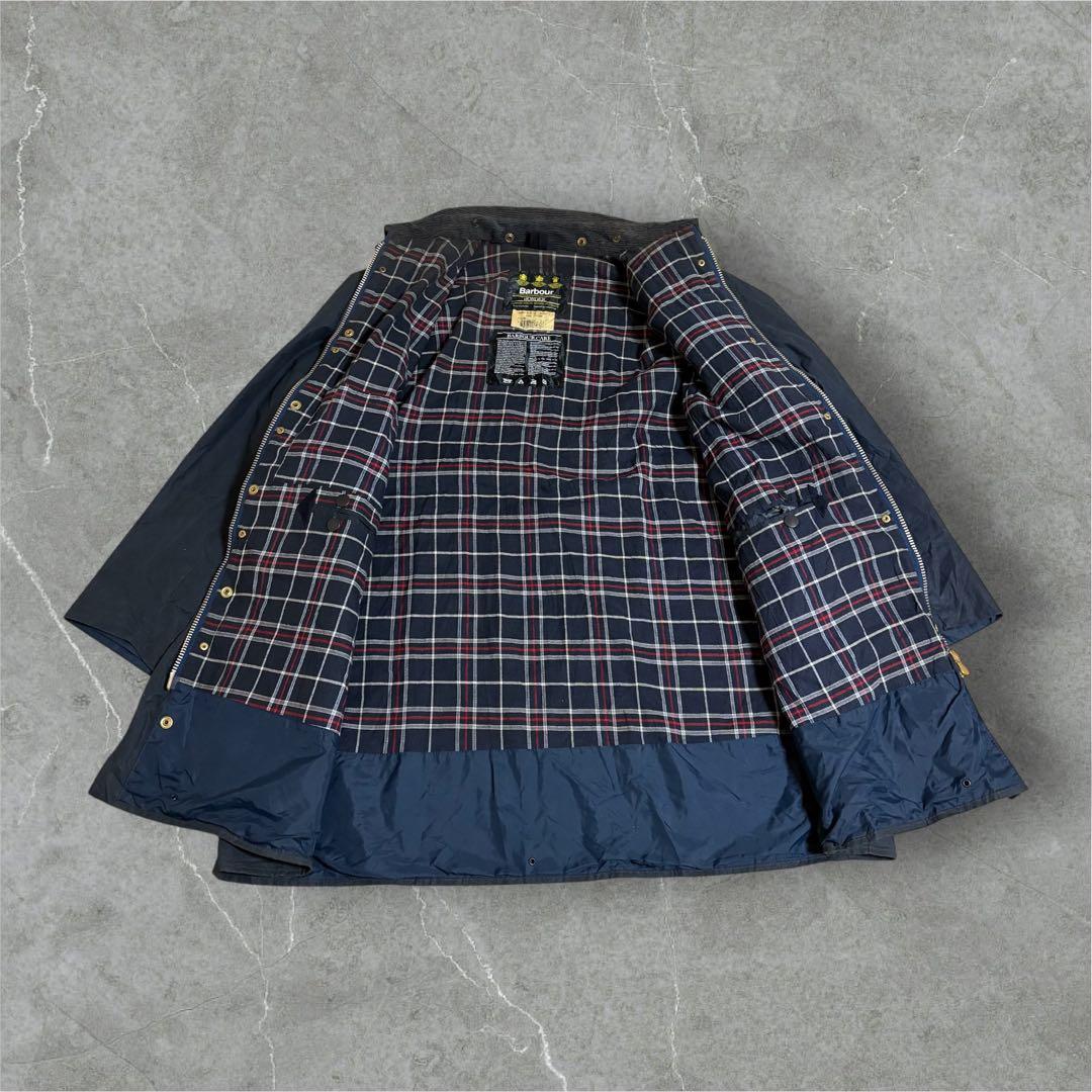 【J3】英国製Barbourバブアーボーダーオイルドジャケット1995年製