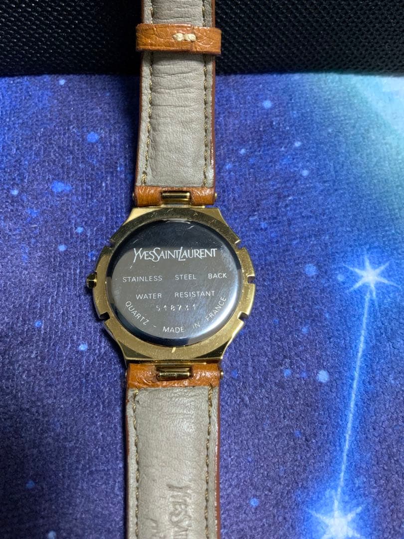 電池新品交換イヴサンローラン 腕時計 フランス製 アンティーク