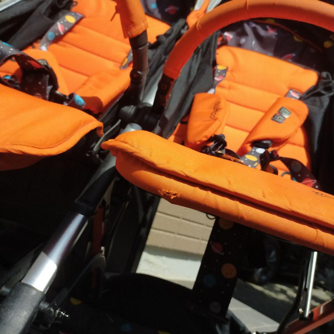 【中古】コサット　COSSAT ダブルベビーカー 双子　ベビーカー　スペースマン