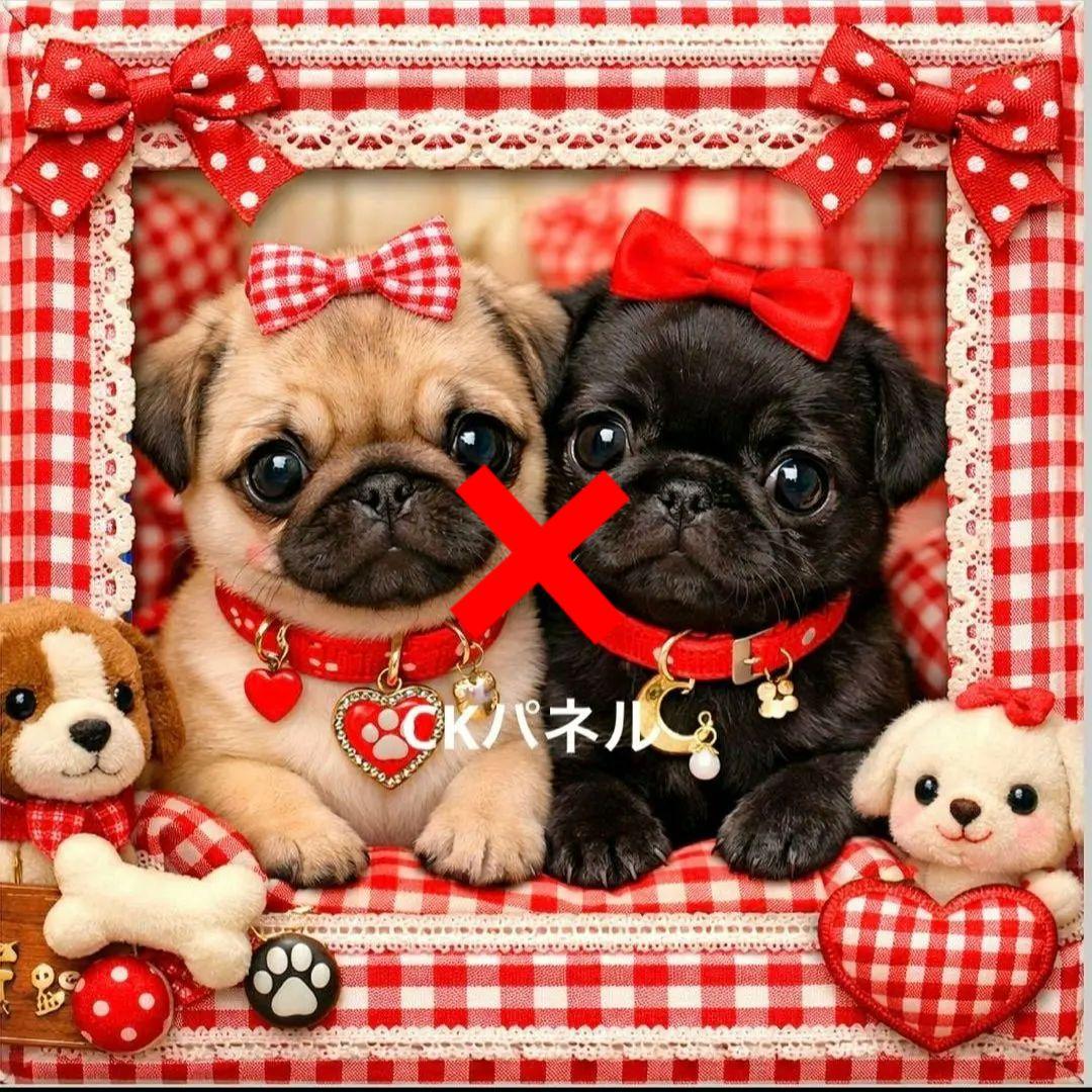 激レアチワワ、柴犬、ポメラニアン、ダックス、パグ、トイプーパネル生地