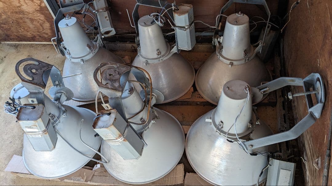 松下電工水銀灯YA56121 　安定器　電球3点セット（中古品）