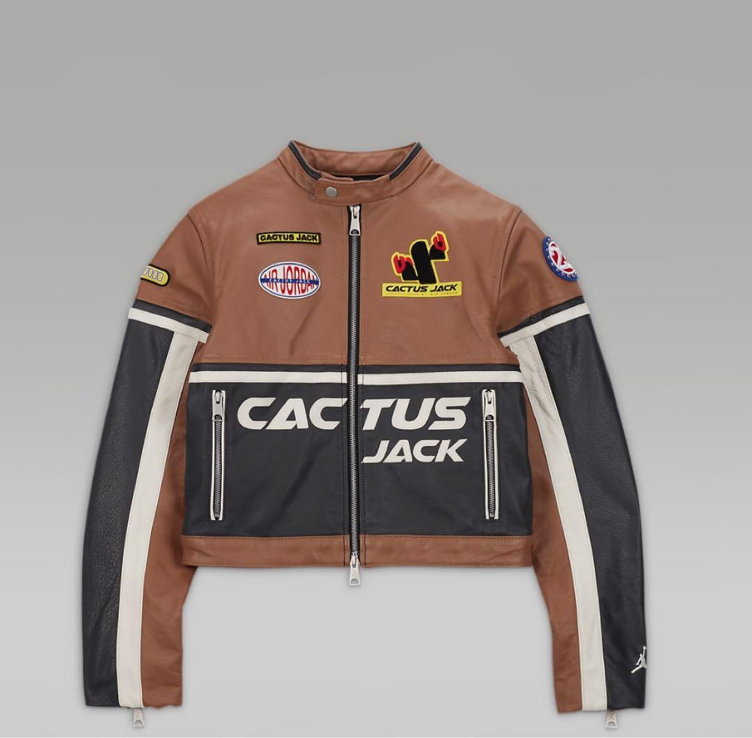 ☆新品☆ ジョーダン x トラヴィス スコット ウィメンズレザージャケット　L