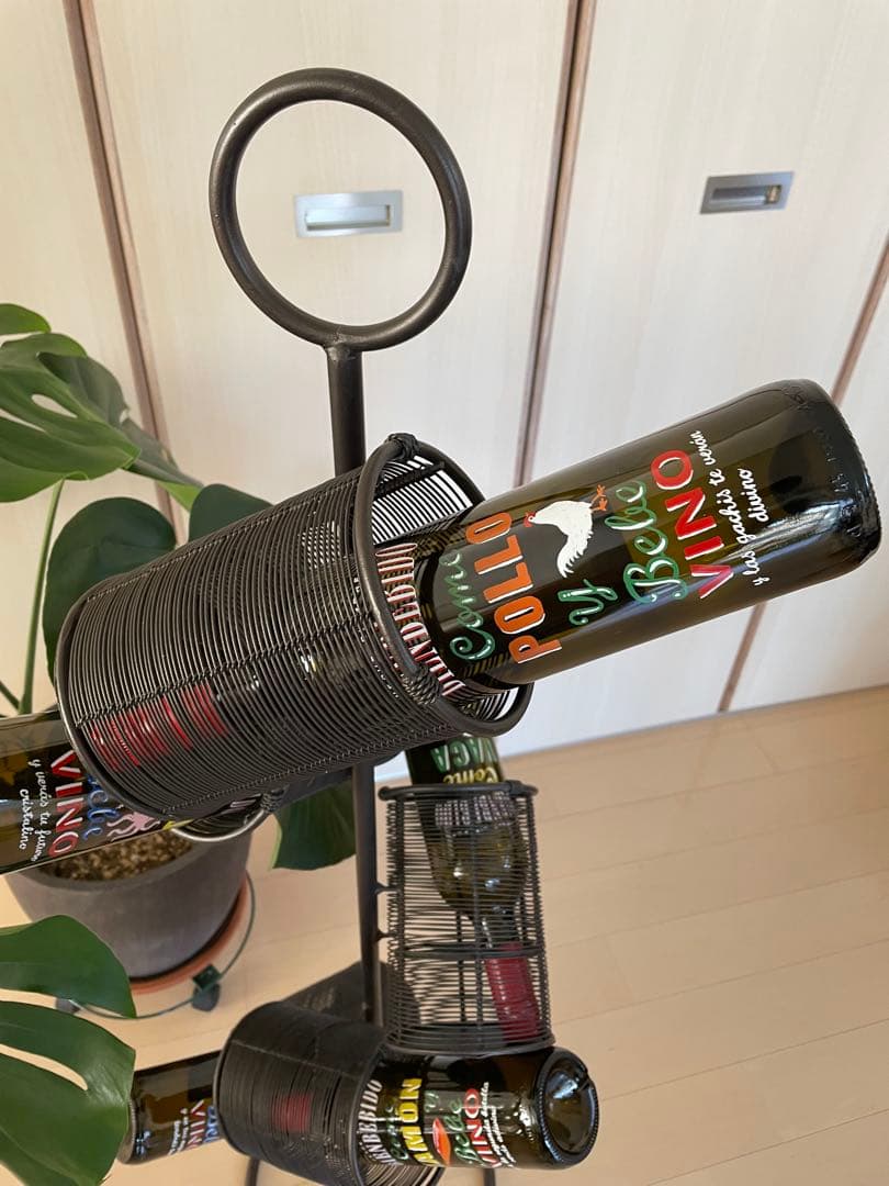 ☆美品•アイアン☆ワインラック•ワインスタンド/5本用☆