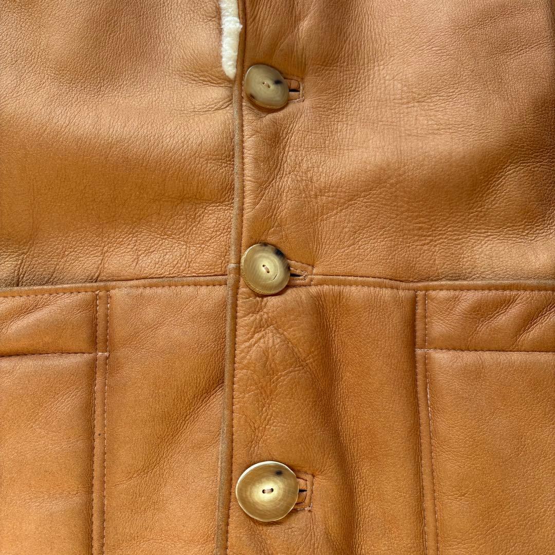 USA製 Sawyer of Napa ムートンコート ヴィンテージ レザー