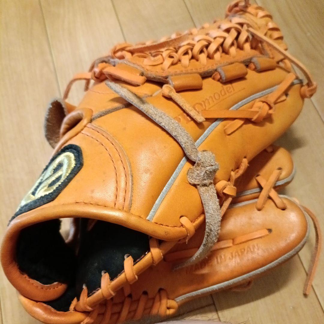 ザナックス藤川球児モデル プロX 右投げ用 グローブ オレンジ少年用