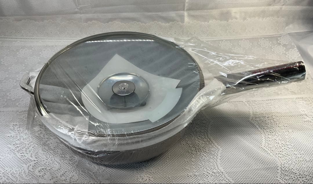 アサヒ軽金属オールパン　未使用 アルミニウム フライパン ガラス蓋付き