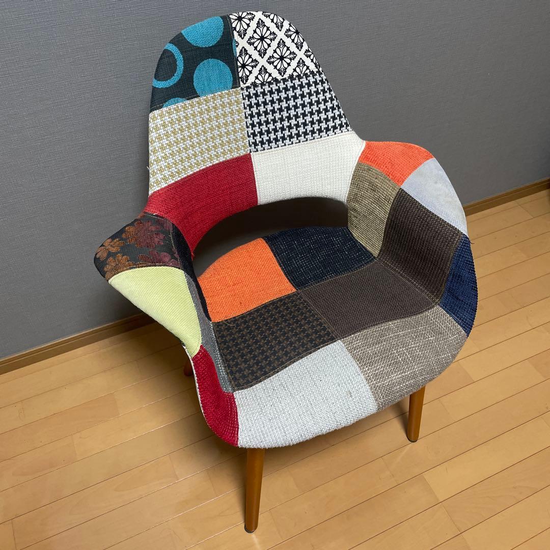 オーガニックチェア　イームズチェア　パッチワーク　処分価格　7日まで