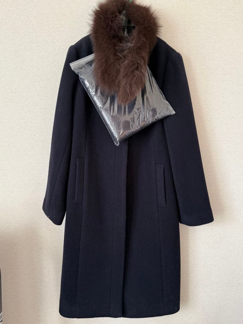 プロポーション ボディ ドレッシング 4WAYファーストール付きノーカラーコート