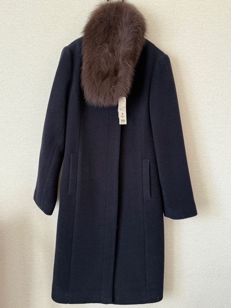 プロポーション ボディ ドレッシング 4WAYファーストール付きノーカラーコート