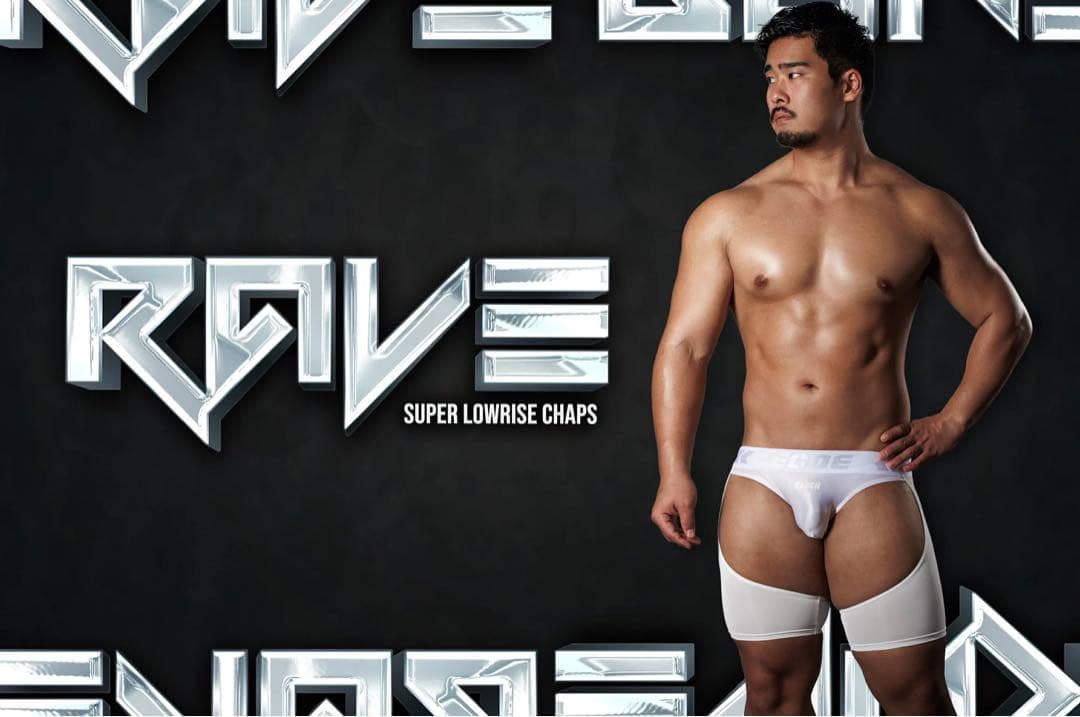 EGDE RAVE UNIGHT ビキニ　チャップス　セット　黒　サイズM