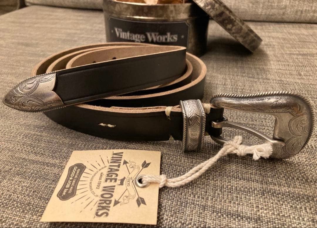 新品　未使用　Vintage Works レザー ベルト フリーサイズ