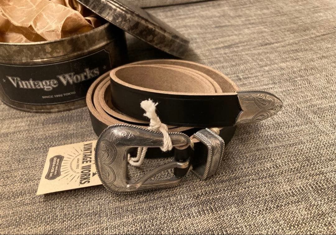新品　未使用　Vintage Works レザー ベルト フリーサイズ