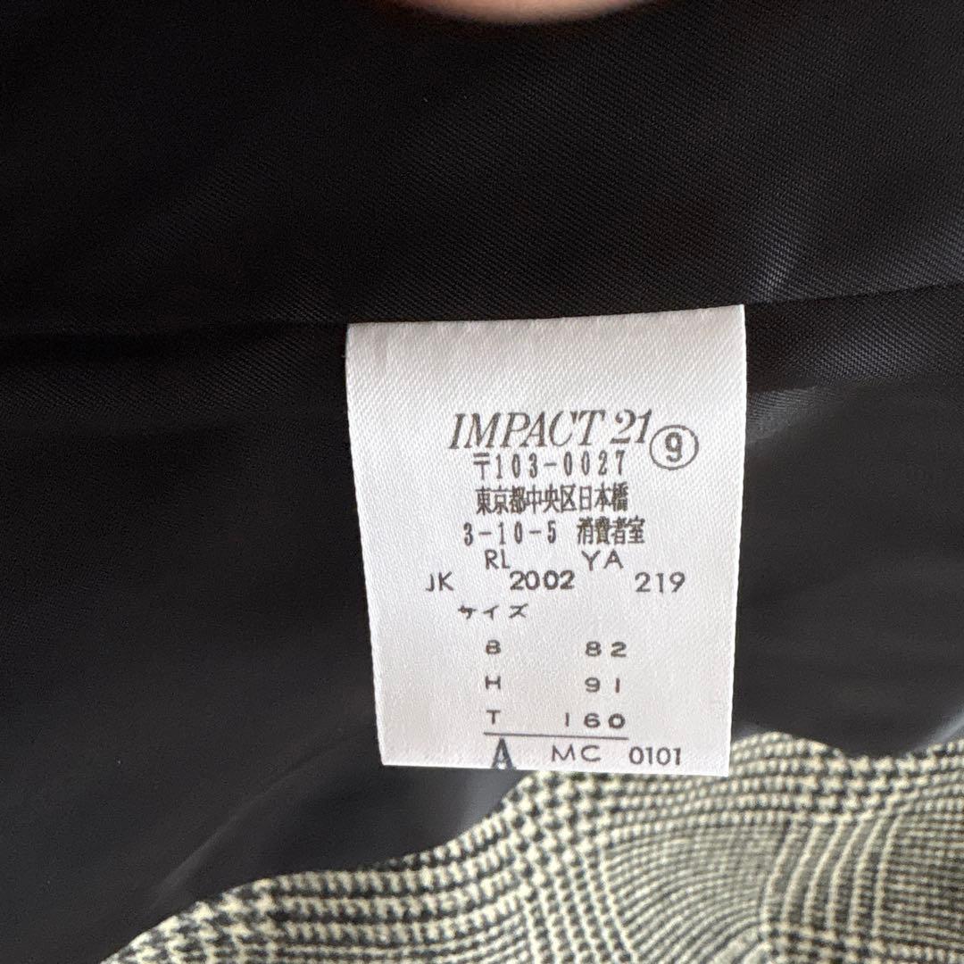 【美品】ラルフローレン　チェスターコートM　千鳥格子チェック　ウール　女優襟