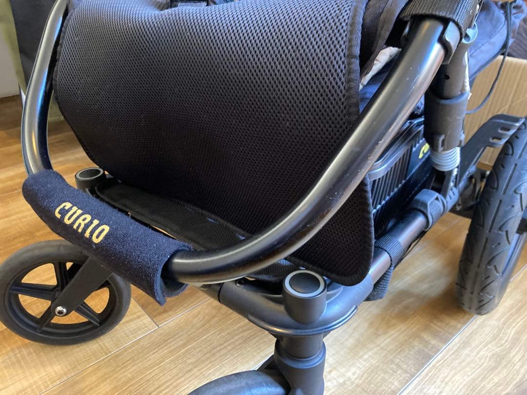CURIO キュリオ ベビーカー ストローラーA ブラック×迷彩　※送料込み※